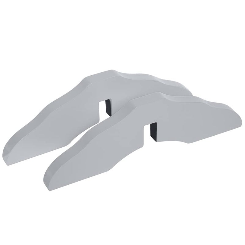 unipaws Support Feet for Wood Pet Gate, Freestanding Dog Gate, Set of 2, Design for 0.71 inches Thickness Panel, Light Gray - Image 1